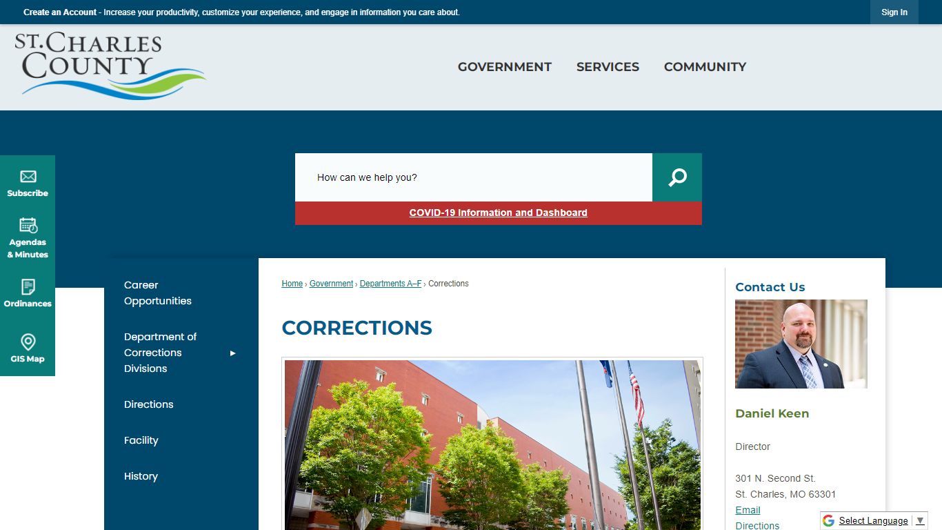 Corrections | St Charles County, MO - Official Website